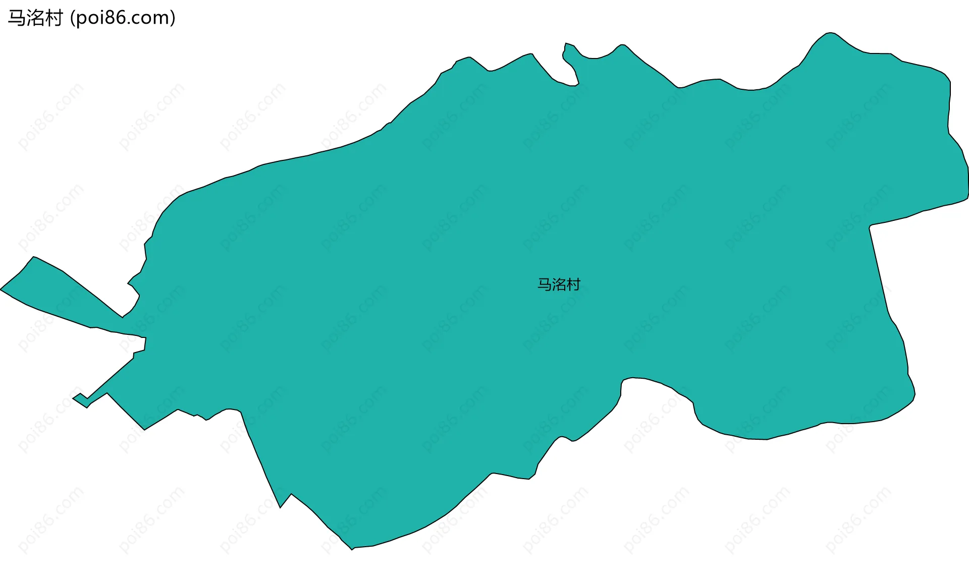 马洺村边界地图