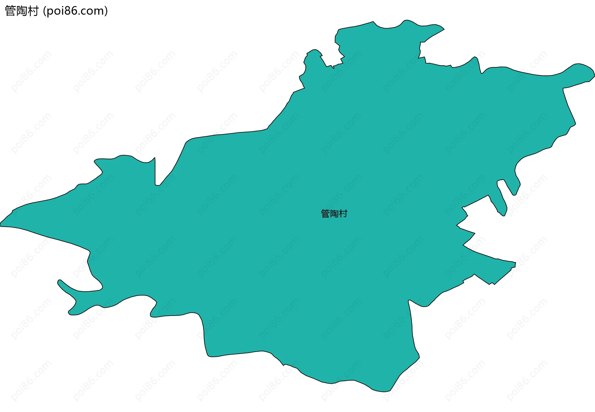 管陶村边界地图