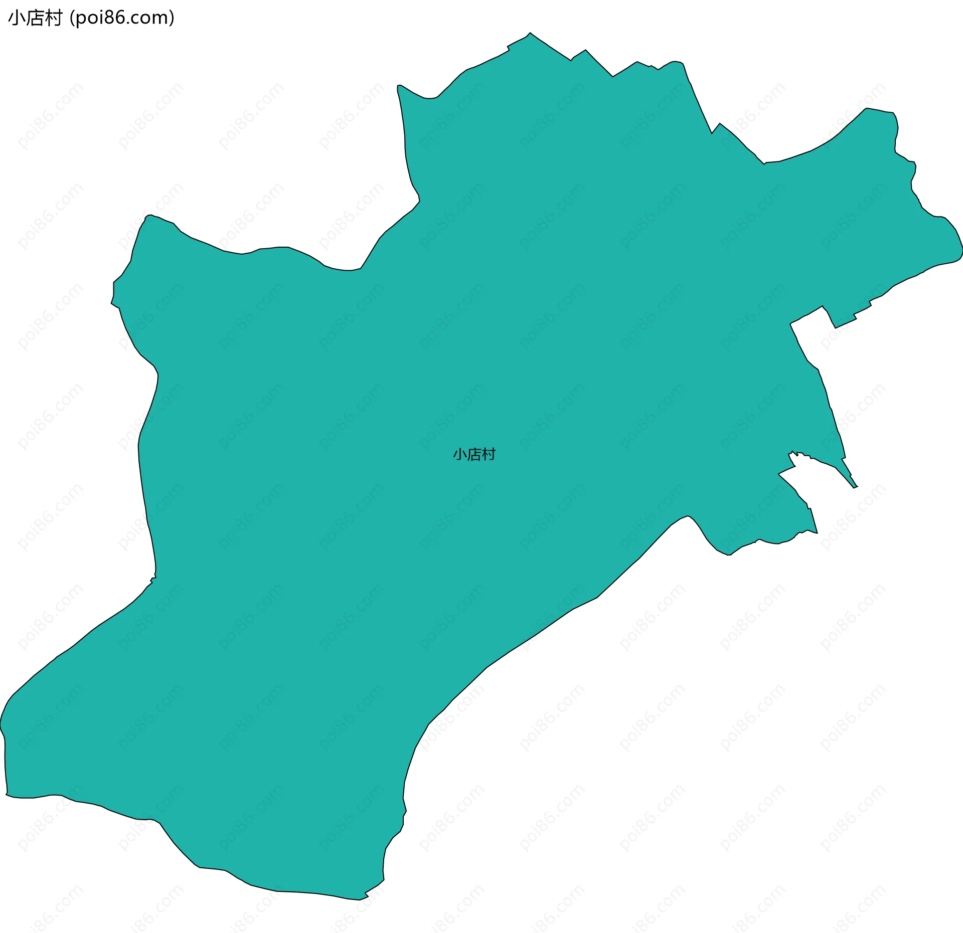 小店村边界地图