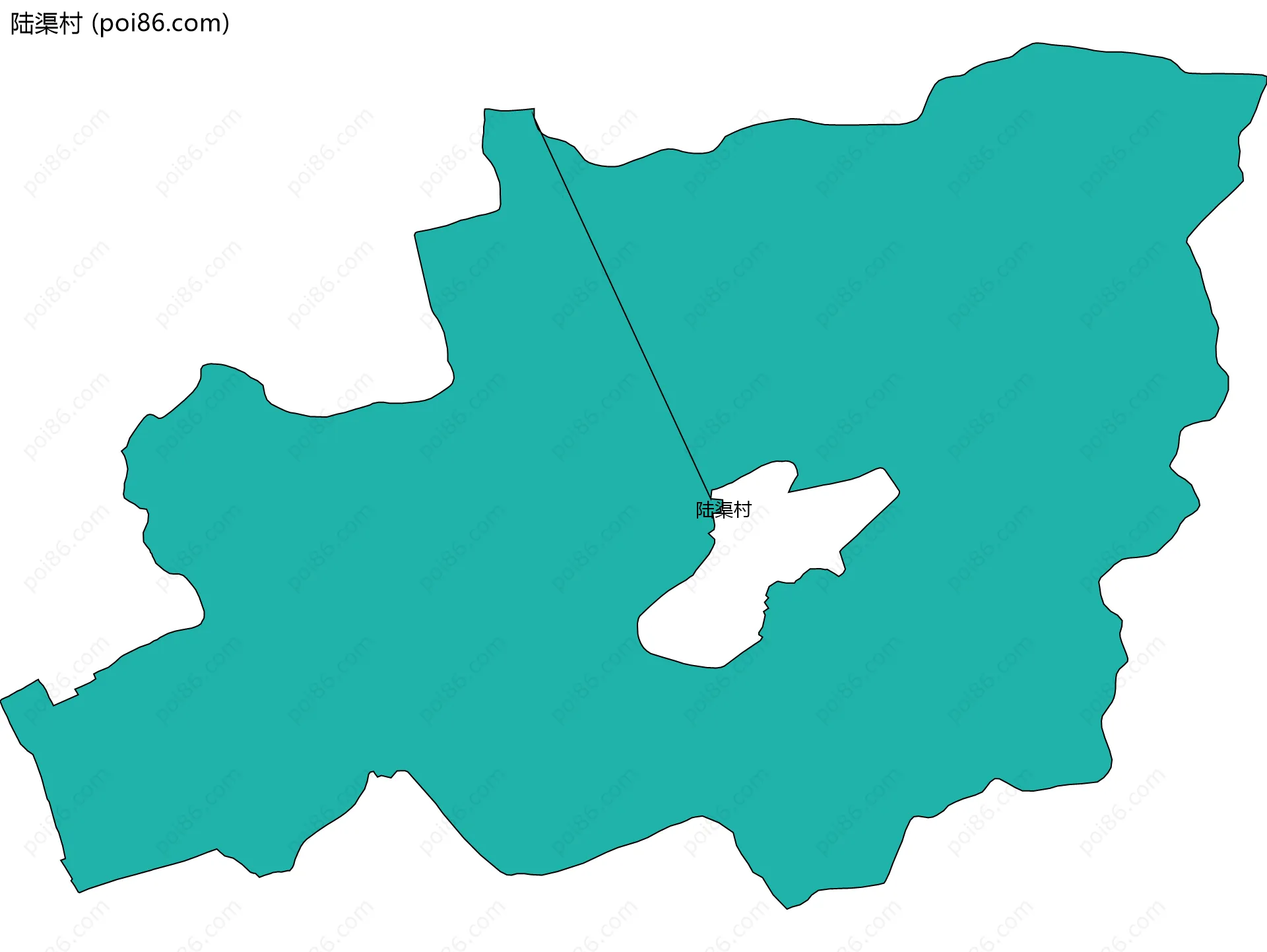 陆渠村边界地图