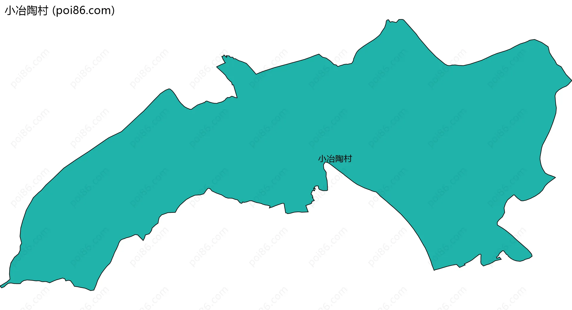 小冶陶村边界地图