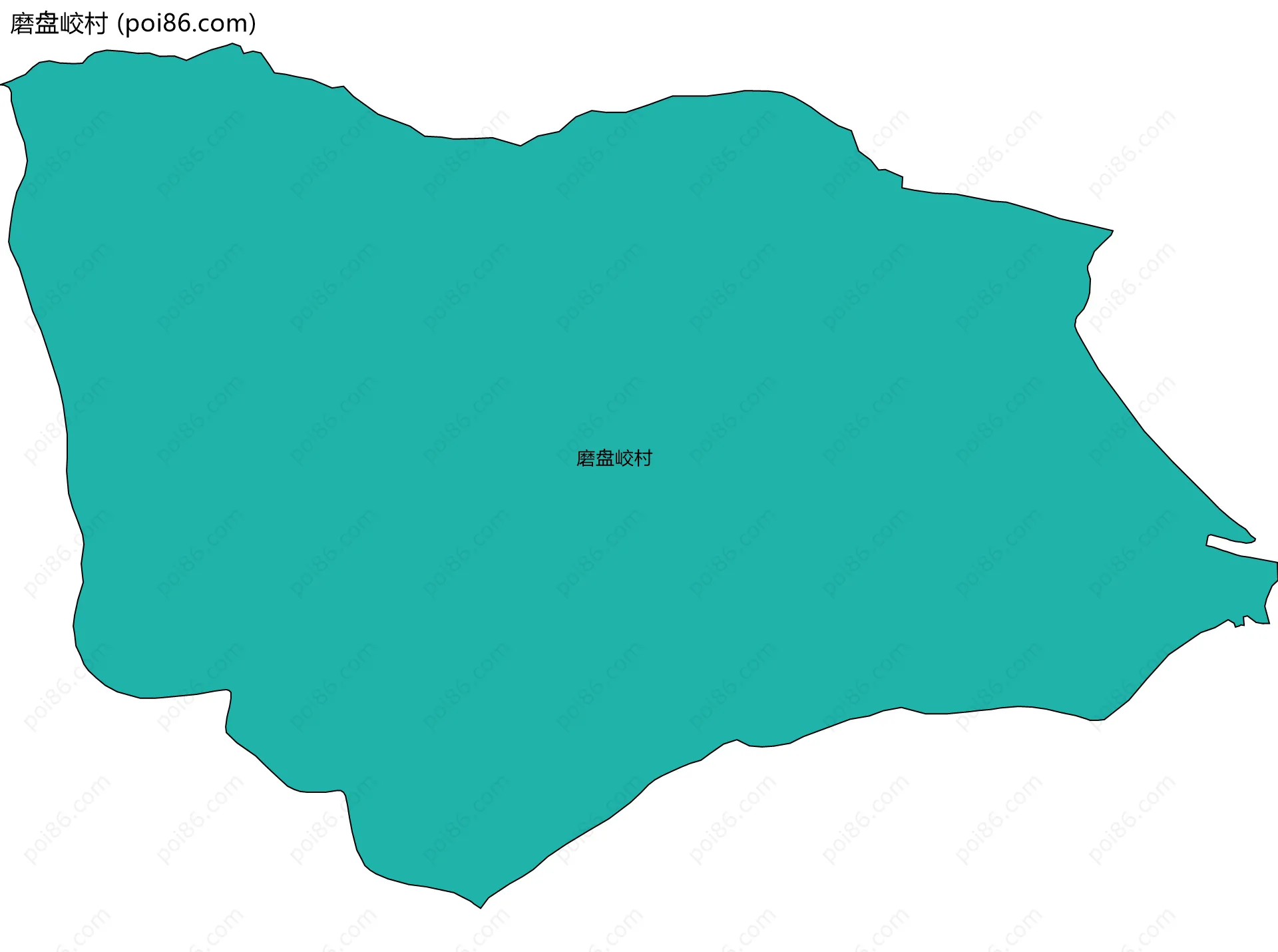 磨盘峧村边界地图