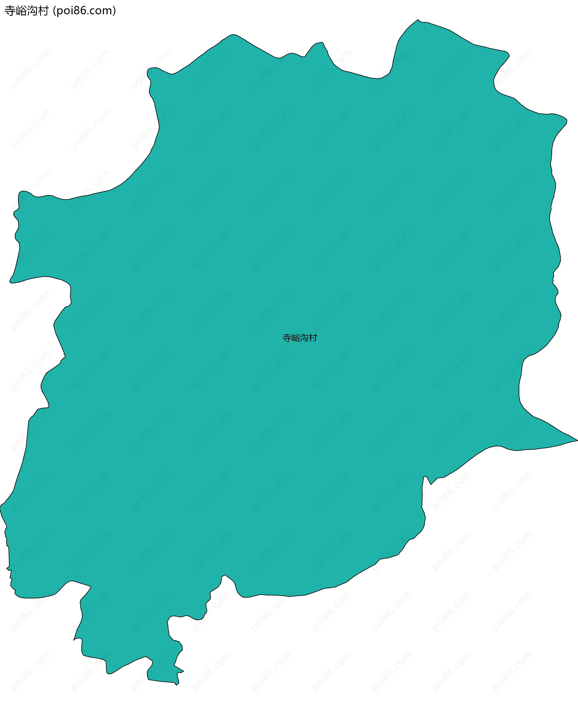 寺峪沟村边界地图