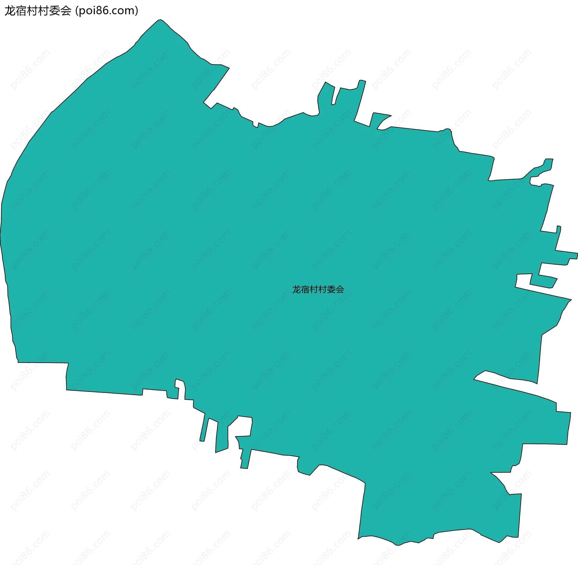 龙宿村村委会边界地图