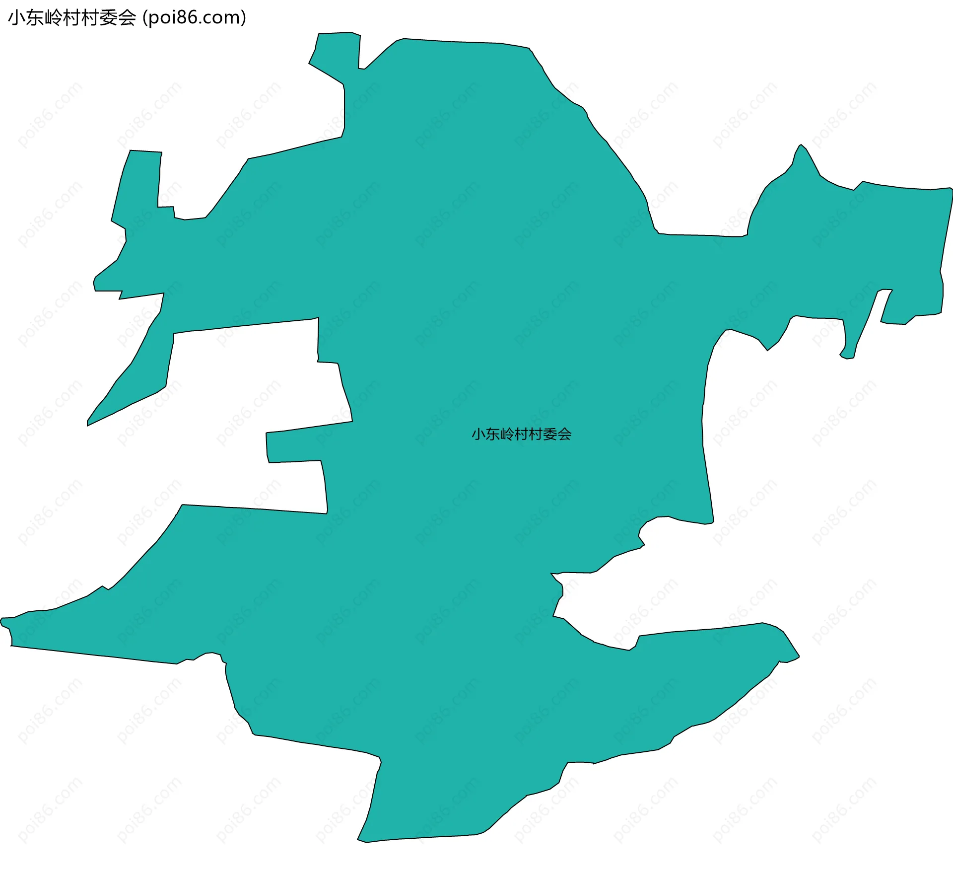 小东岭村村委会边界地图