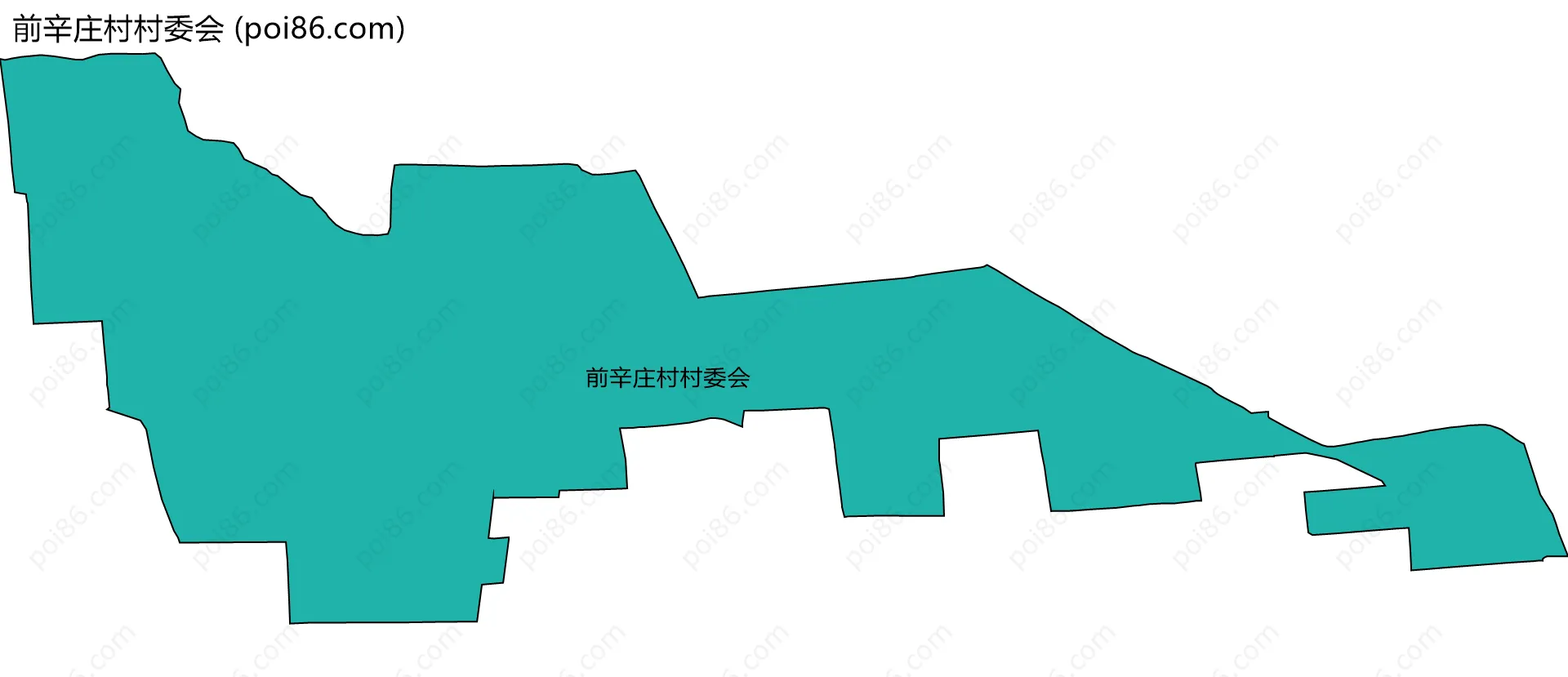 前辛庄村村委会边界地图