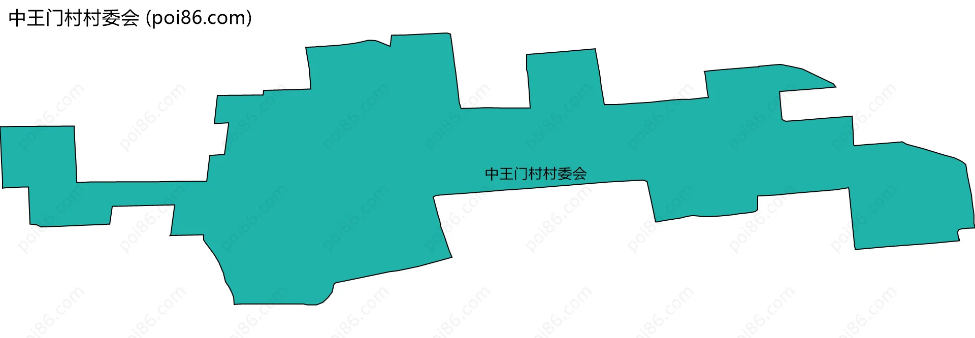 中王门村村委会边界地图