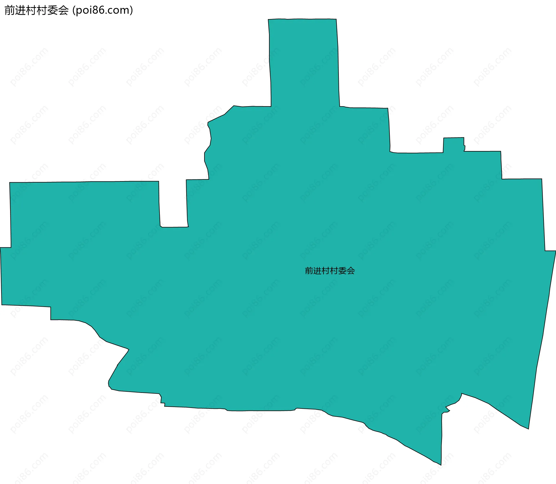 前进村村委会边界地图