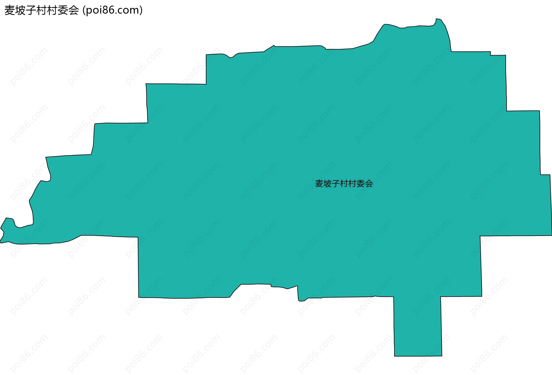 麦坡子村村委会边界地图
