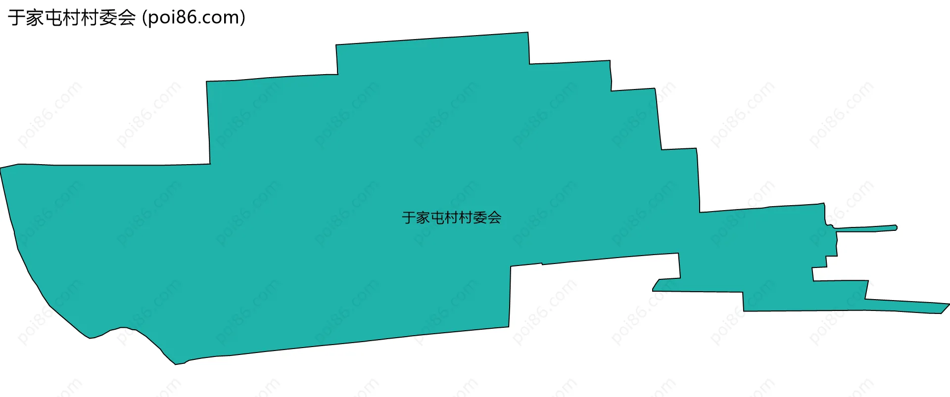 于家屯村村委会边界地图