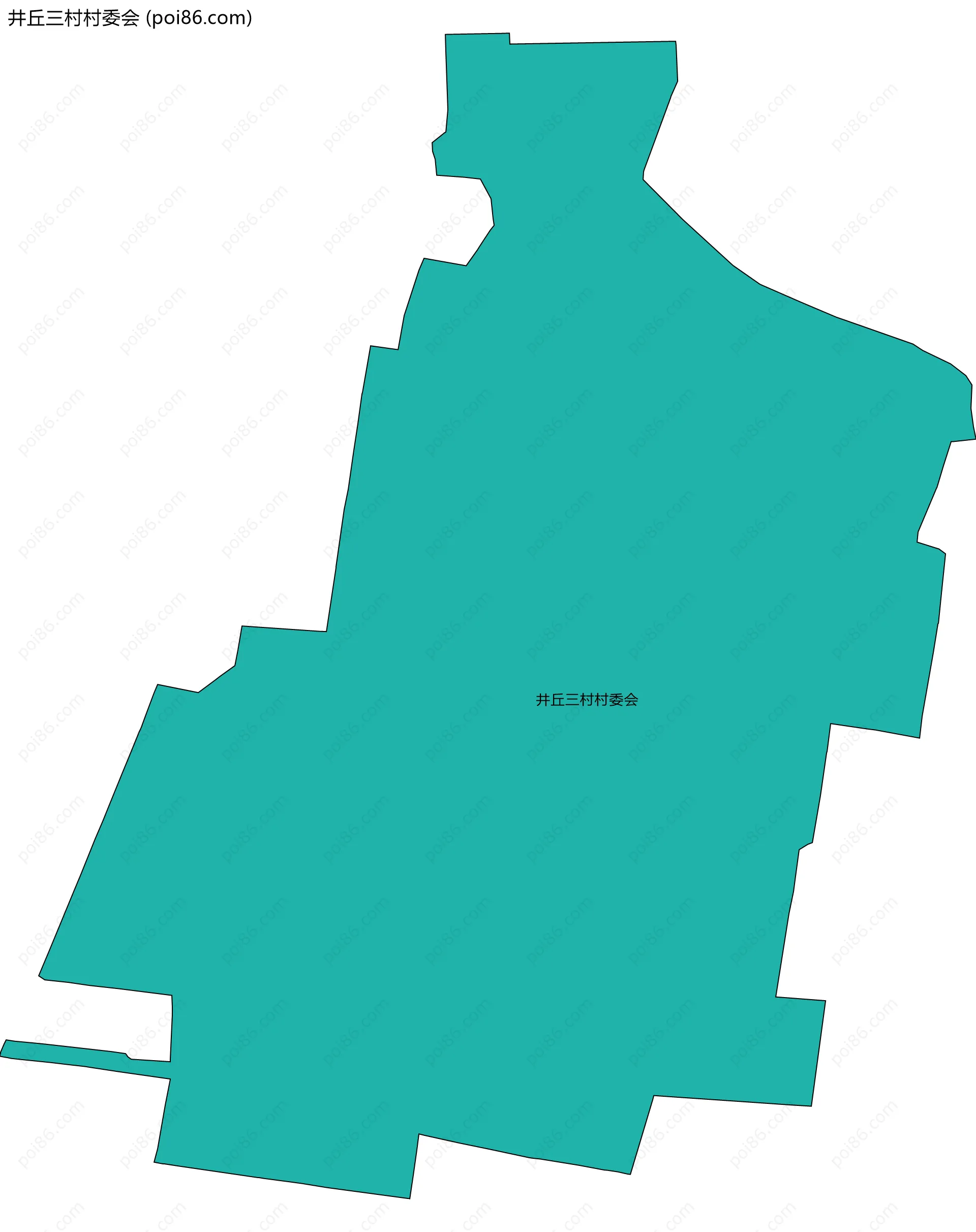 井丘三村村委会边界地图