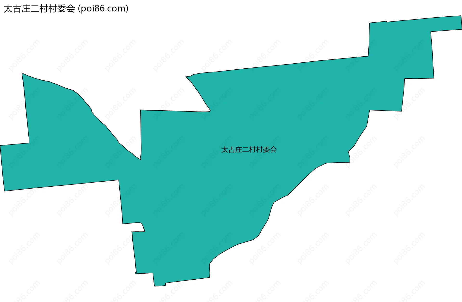 太古庄二村村委会边界地图