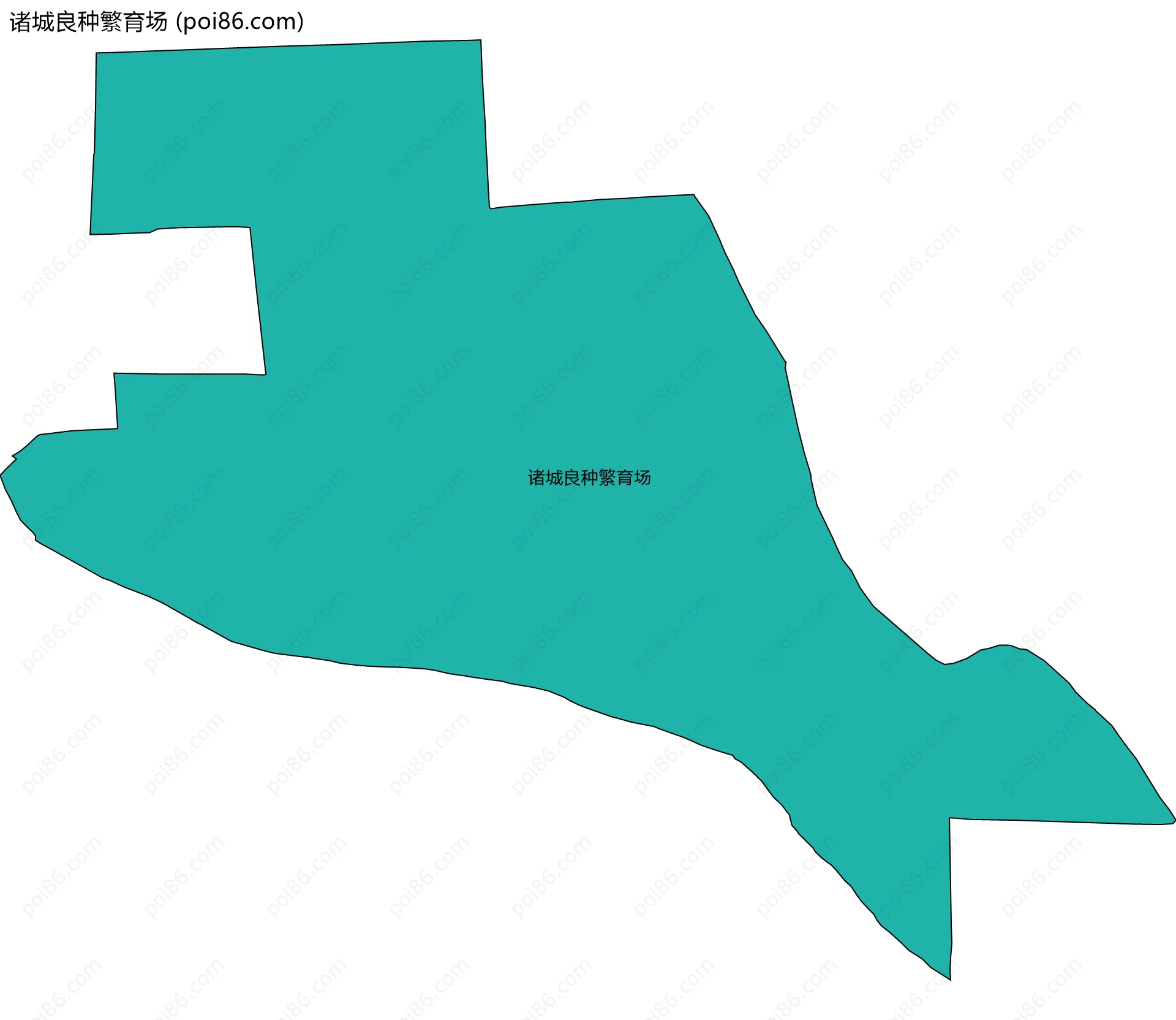 诸城良种繁育场边界地图