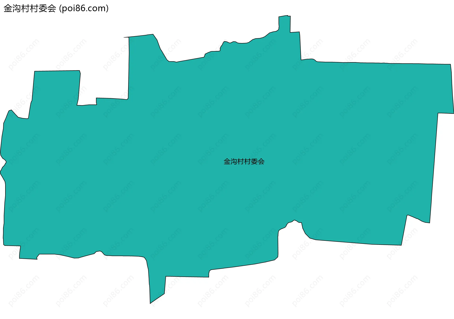 金沟村村委会边界地图