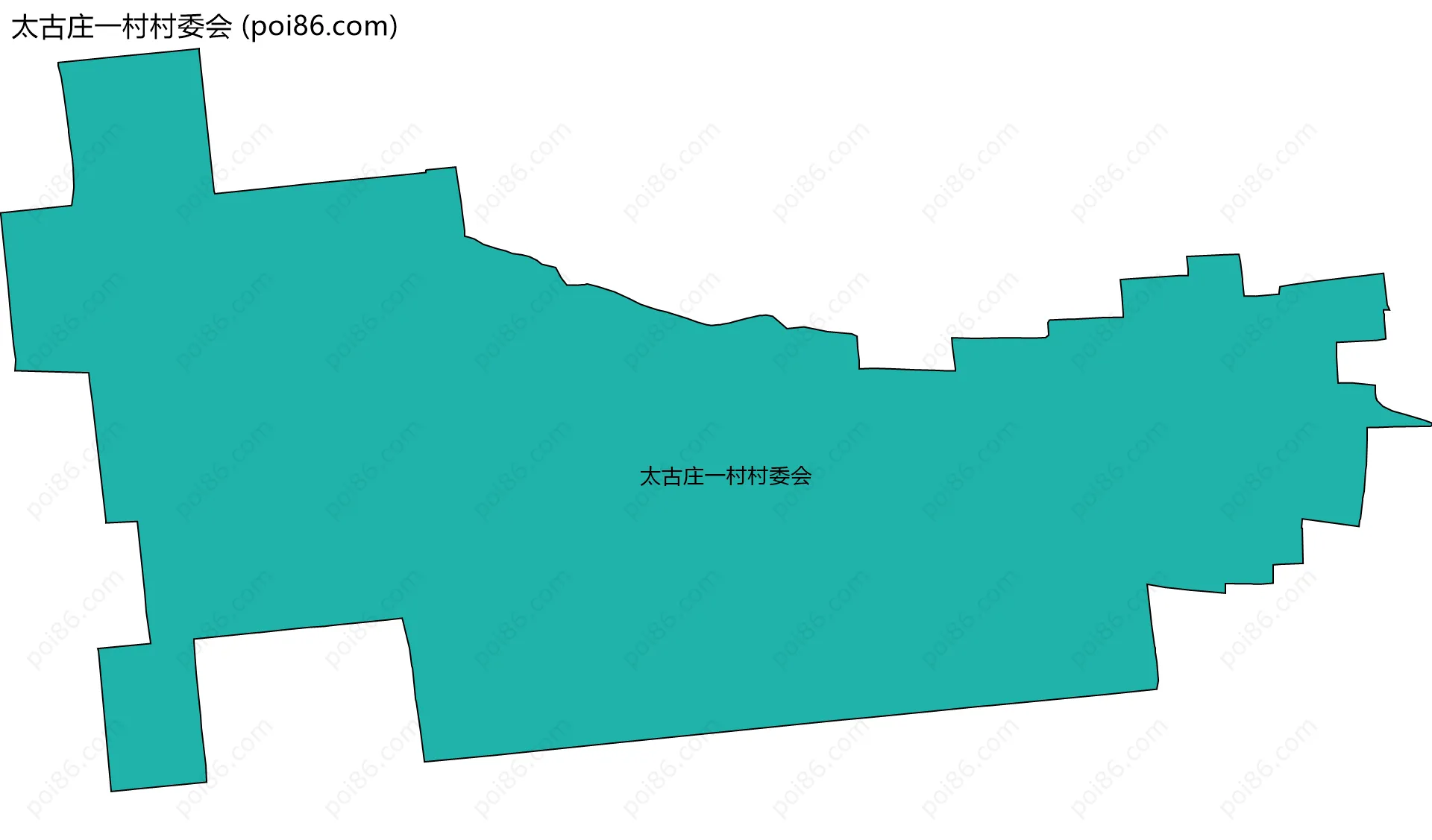 太古庄一村村委会边界地图