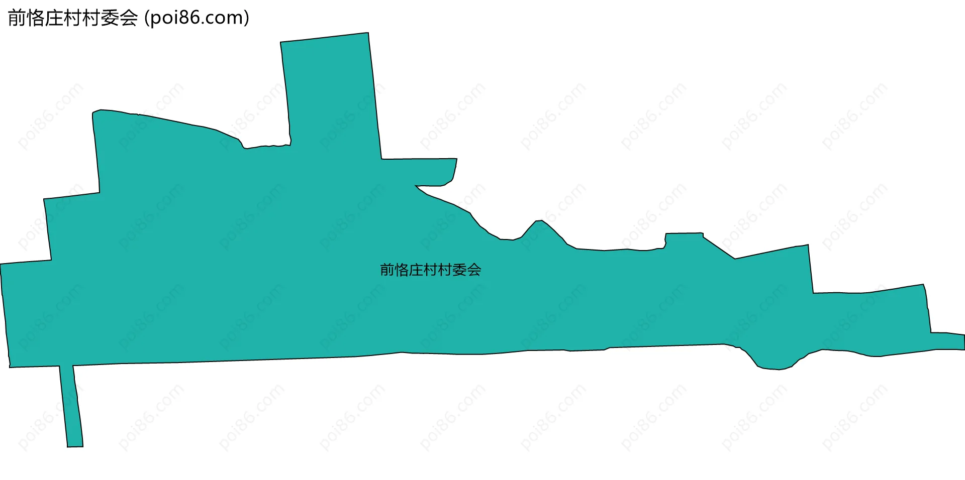 前恪庄村村委会边界地图