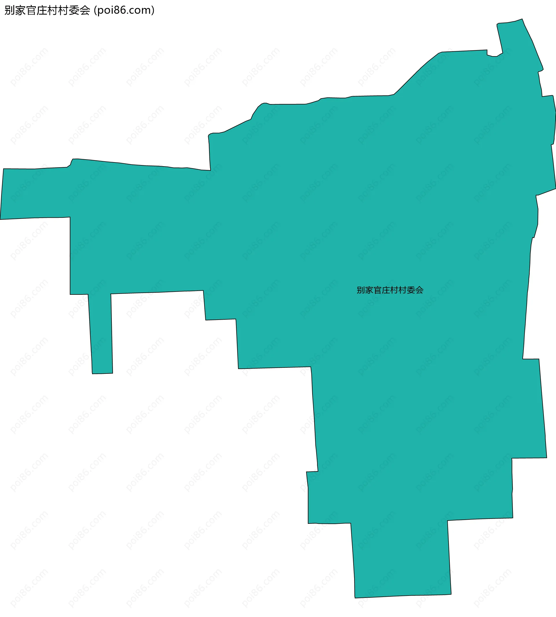 别家官庄村村委会边界地图
