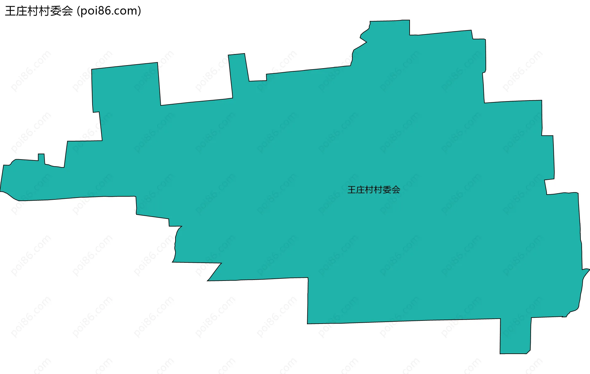 王庄村村委会边界地图