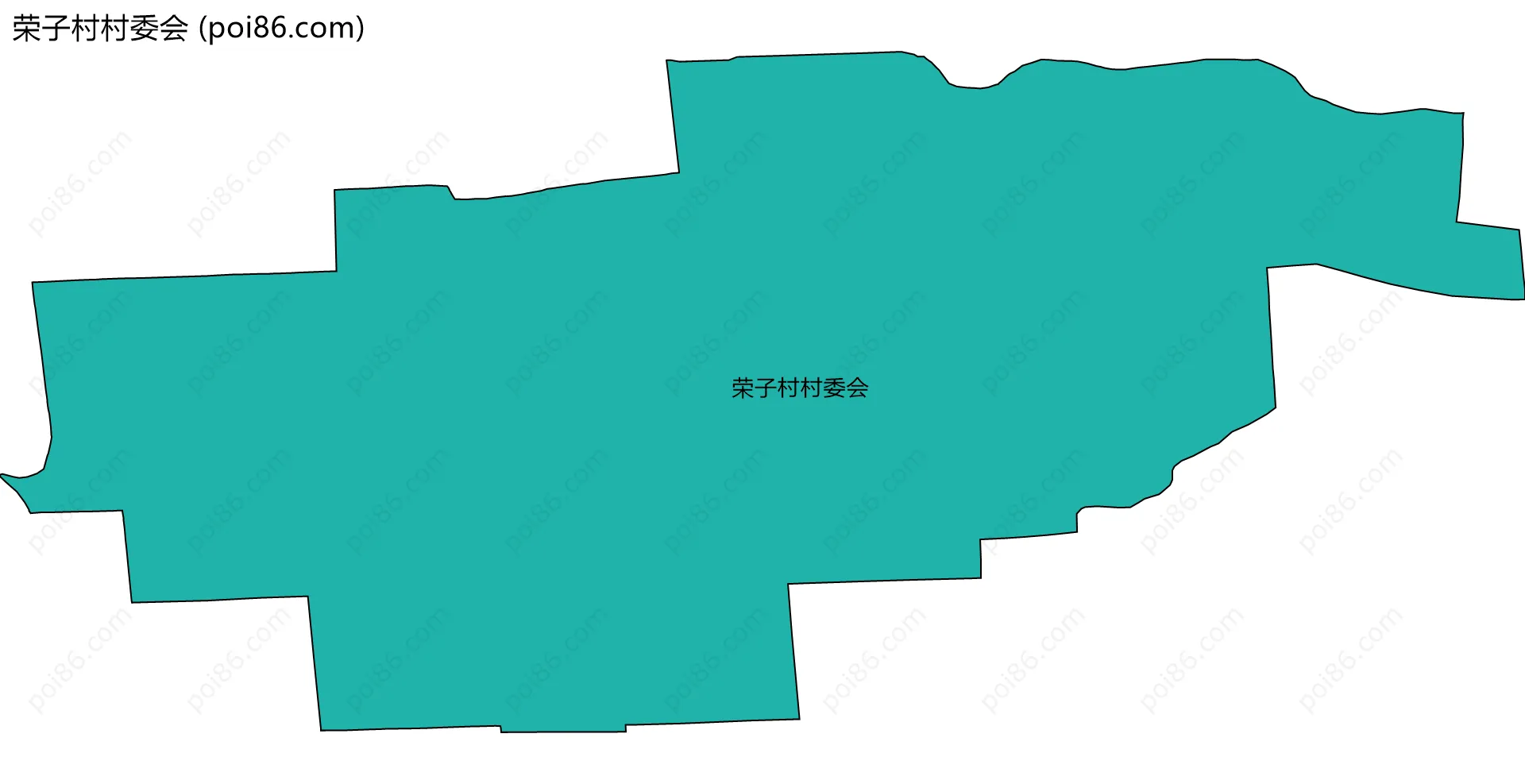 荣子村村委会边界地图
