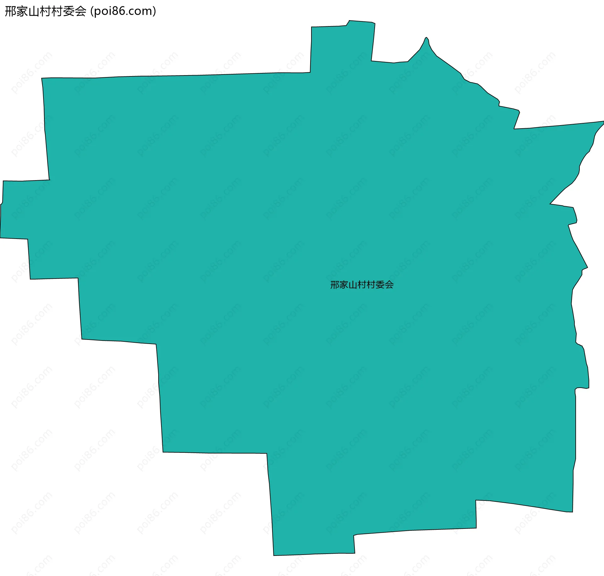 邢家山村村委会边界地图