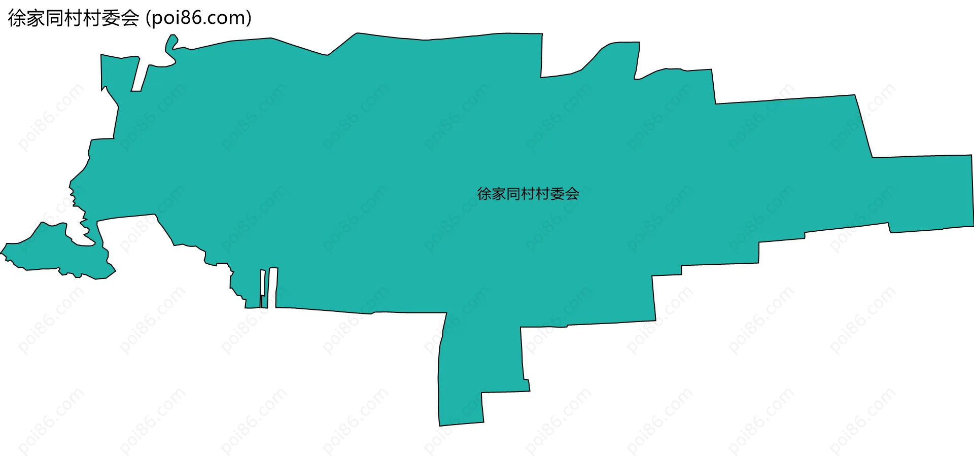 徐家同村村委会边界地图