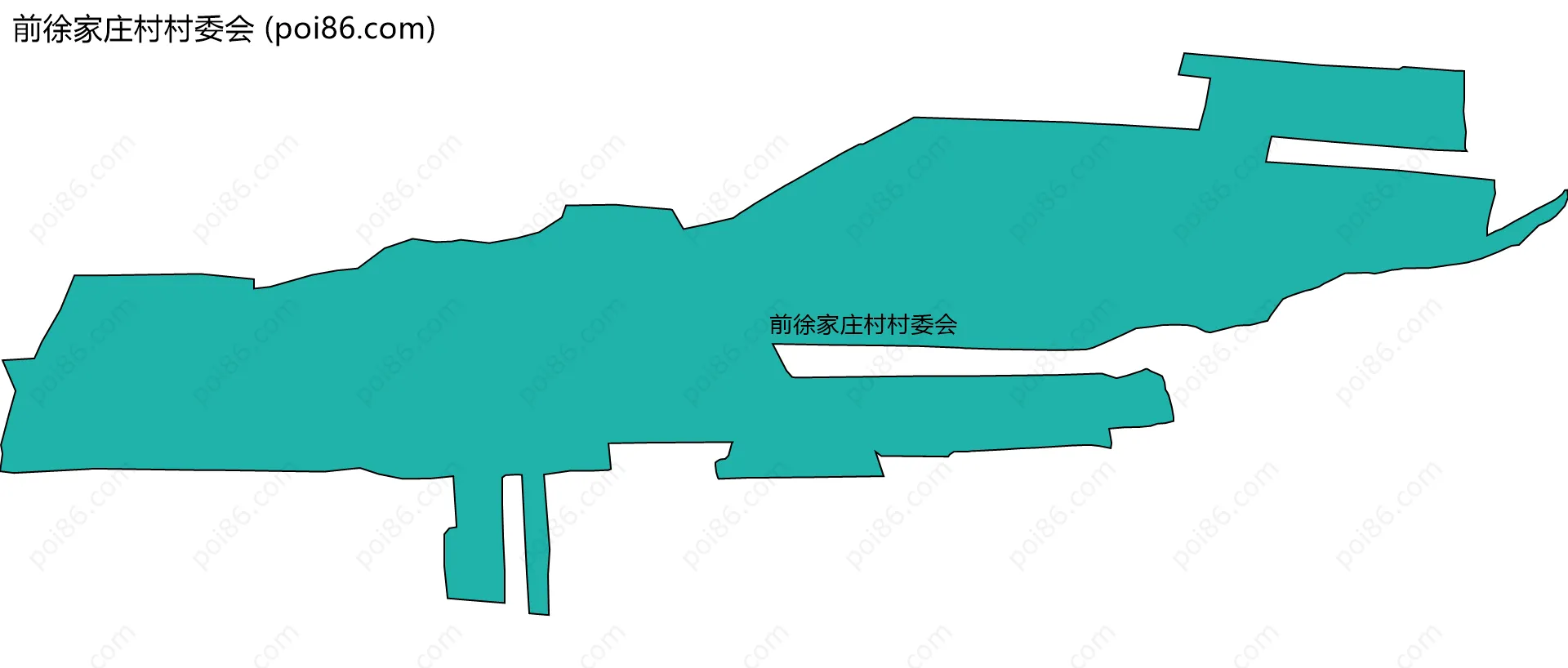 前徐家庄村村委会边界地图