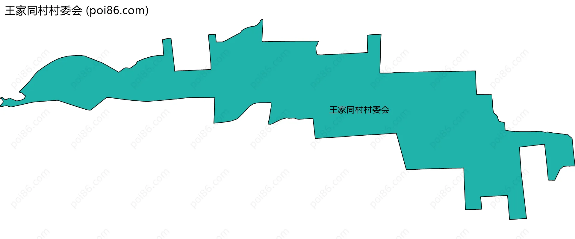 王家同村村委会边界地图