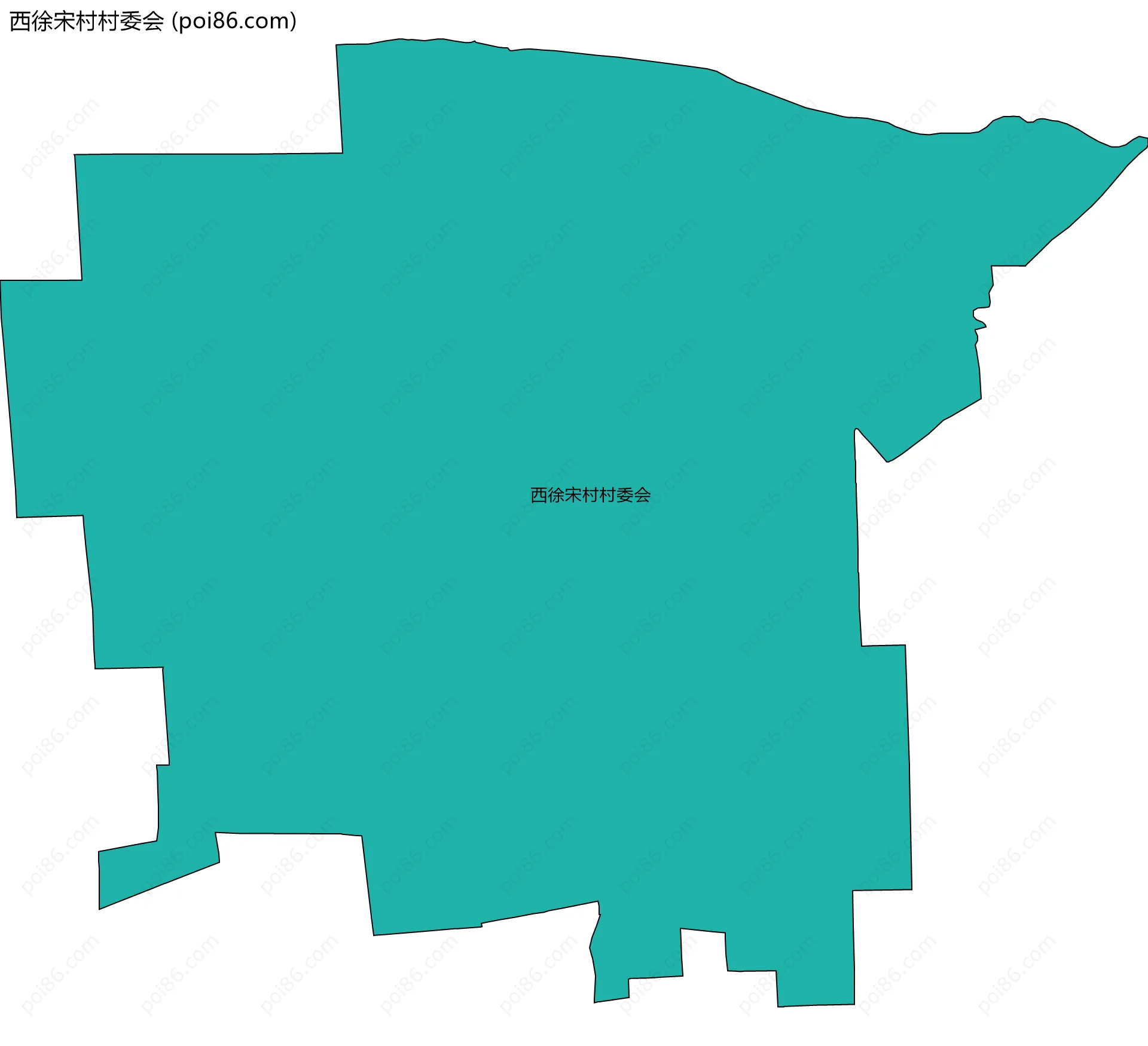 西徐宋村村委会边界地图