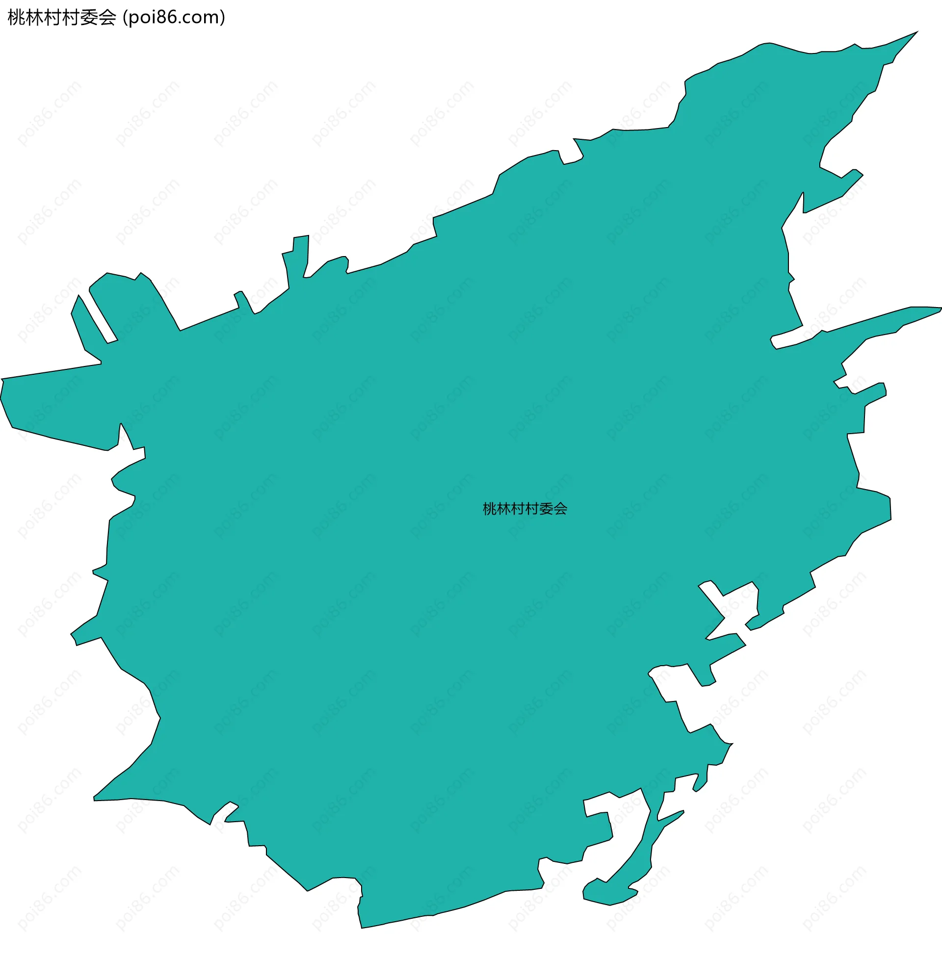 桃林村村委会边界地图