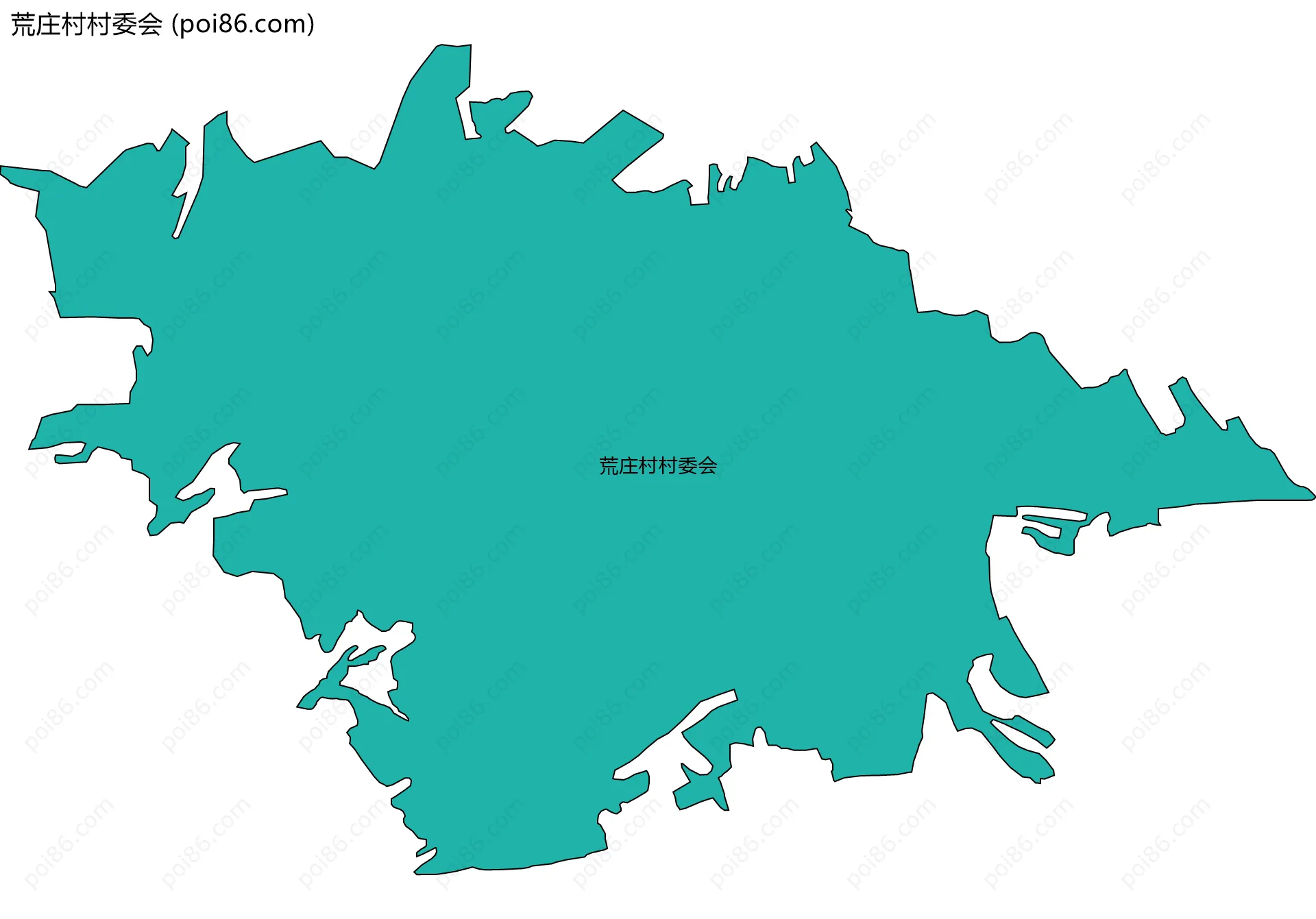 荒庄村村委会边界地图