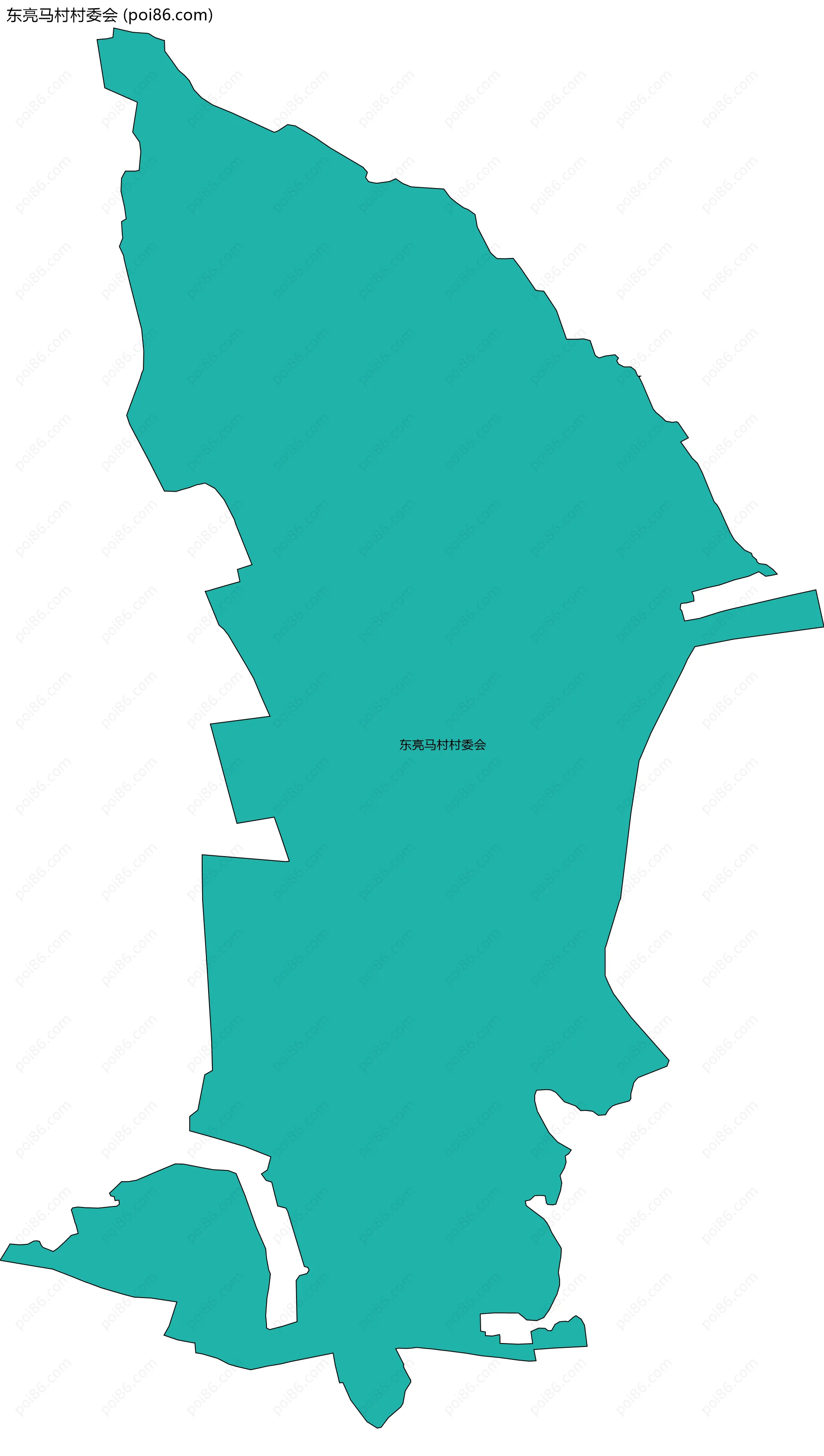 东亮马村村委会边界地图