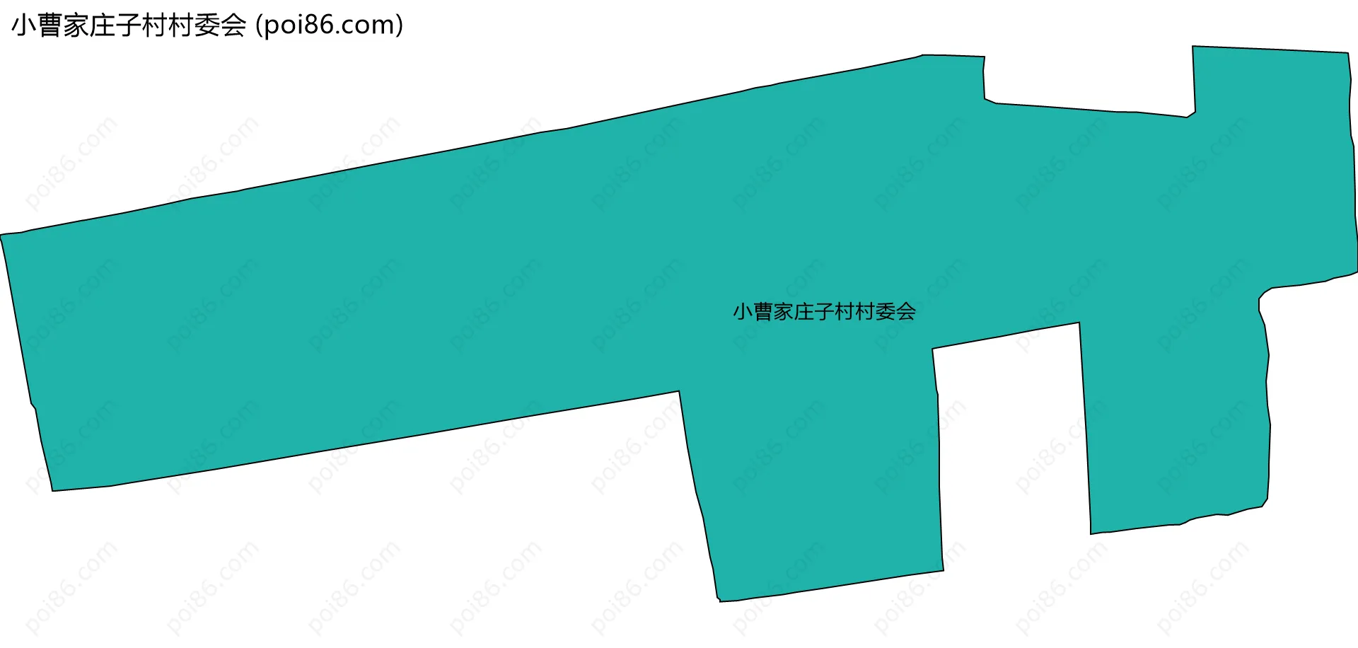 小曹家庄子村村委会边界地图