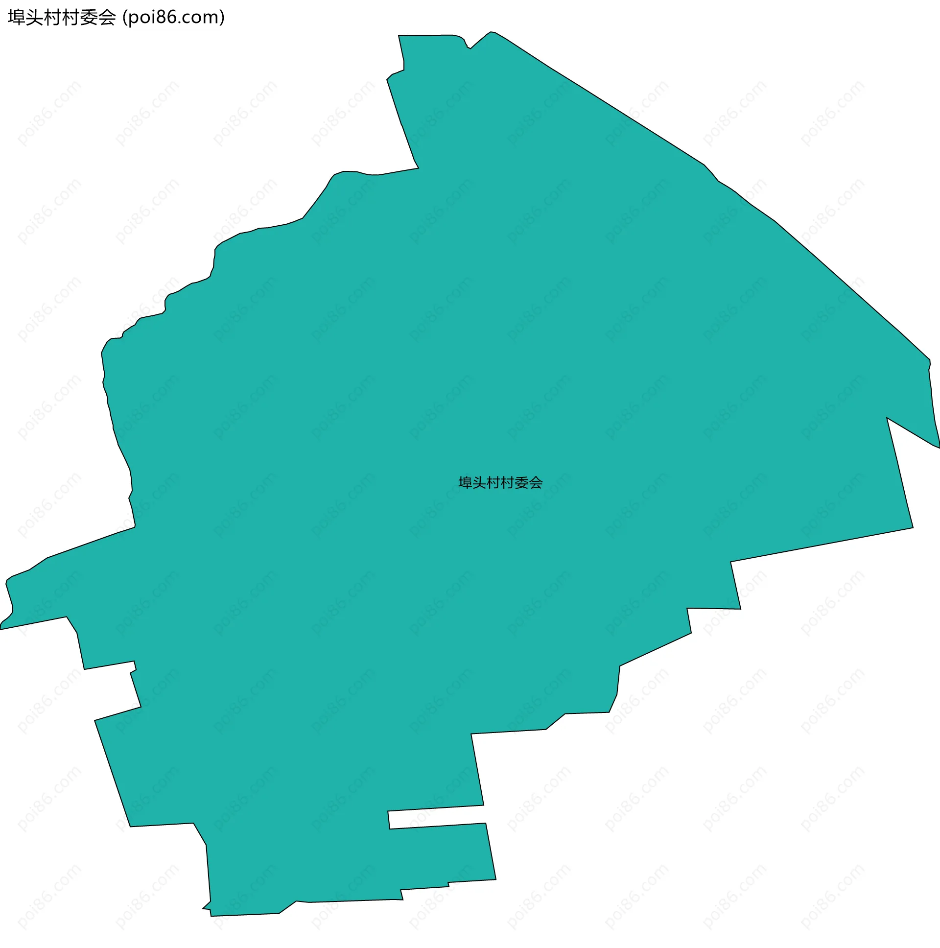 埠头村村委会边界地图