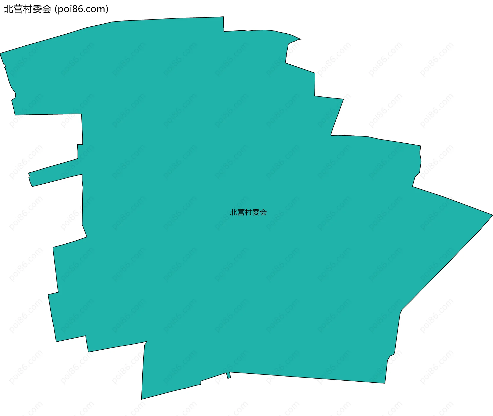 北营村委会边界地图