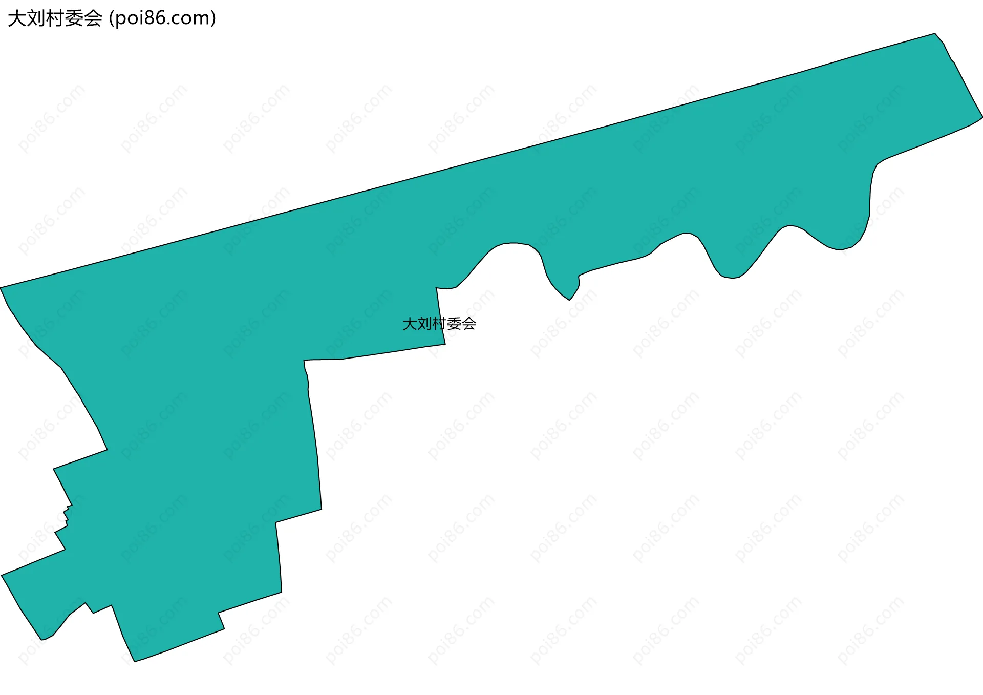 大刘村委会边界地图