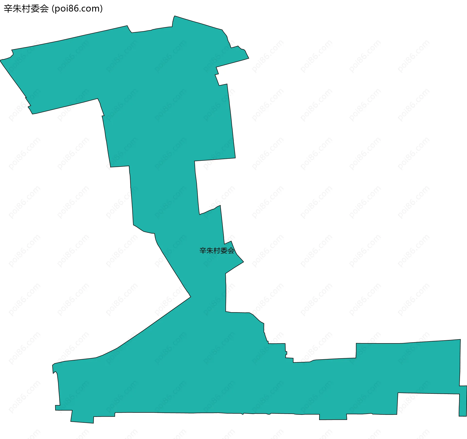 辛朱村委会边界地图