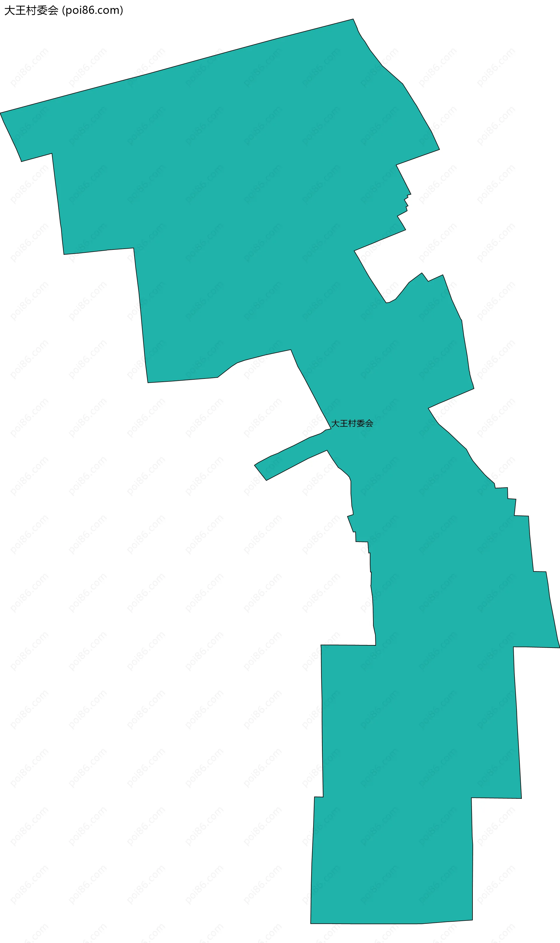 大王村委会边界地图