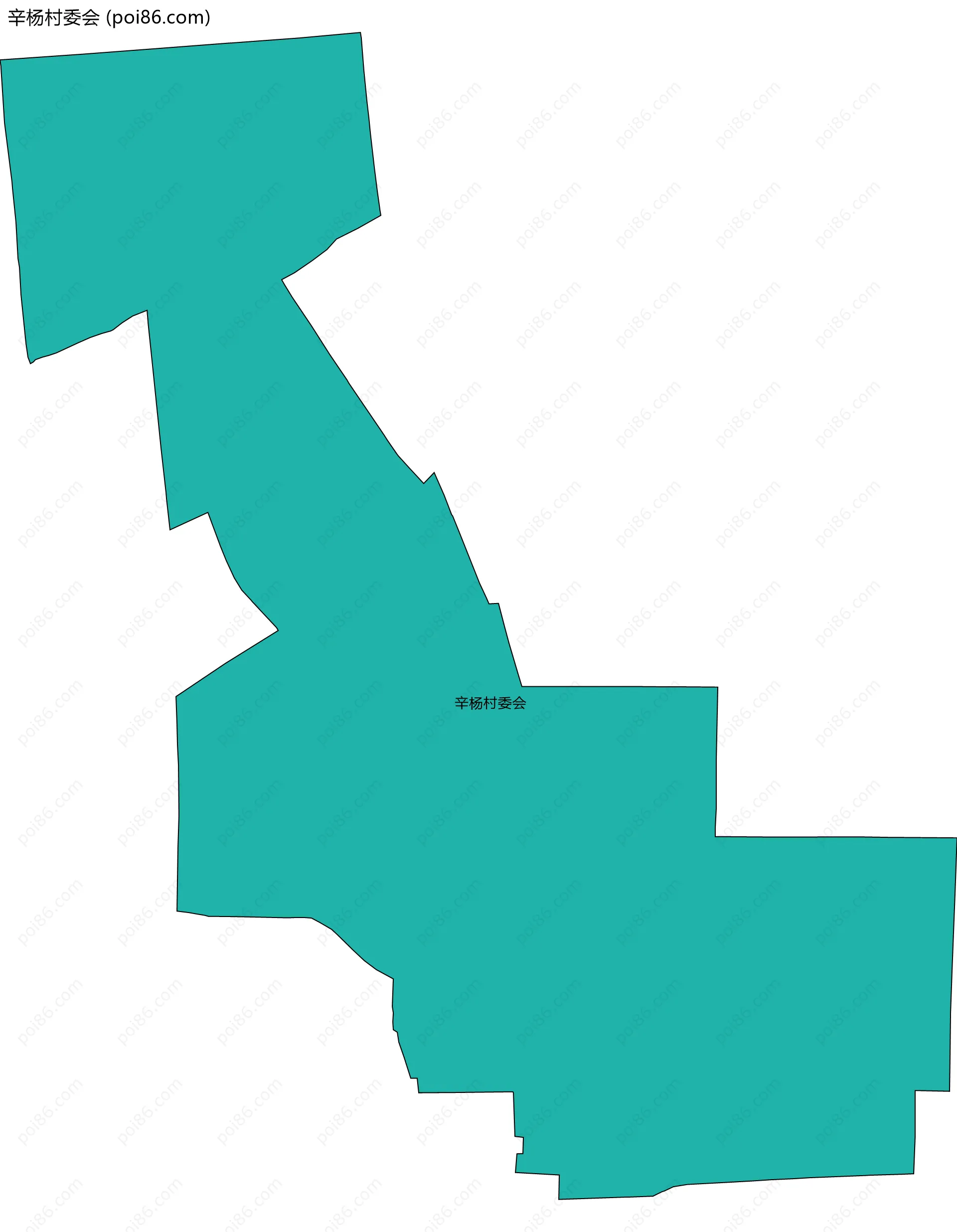 辛杨村委会边界地图