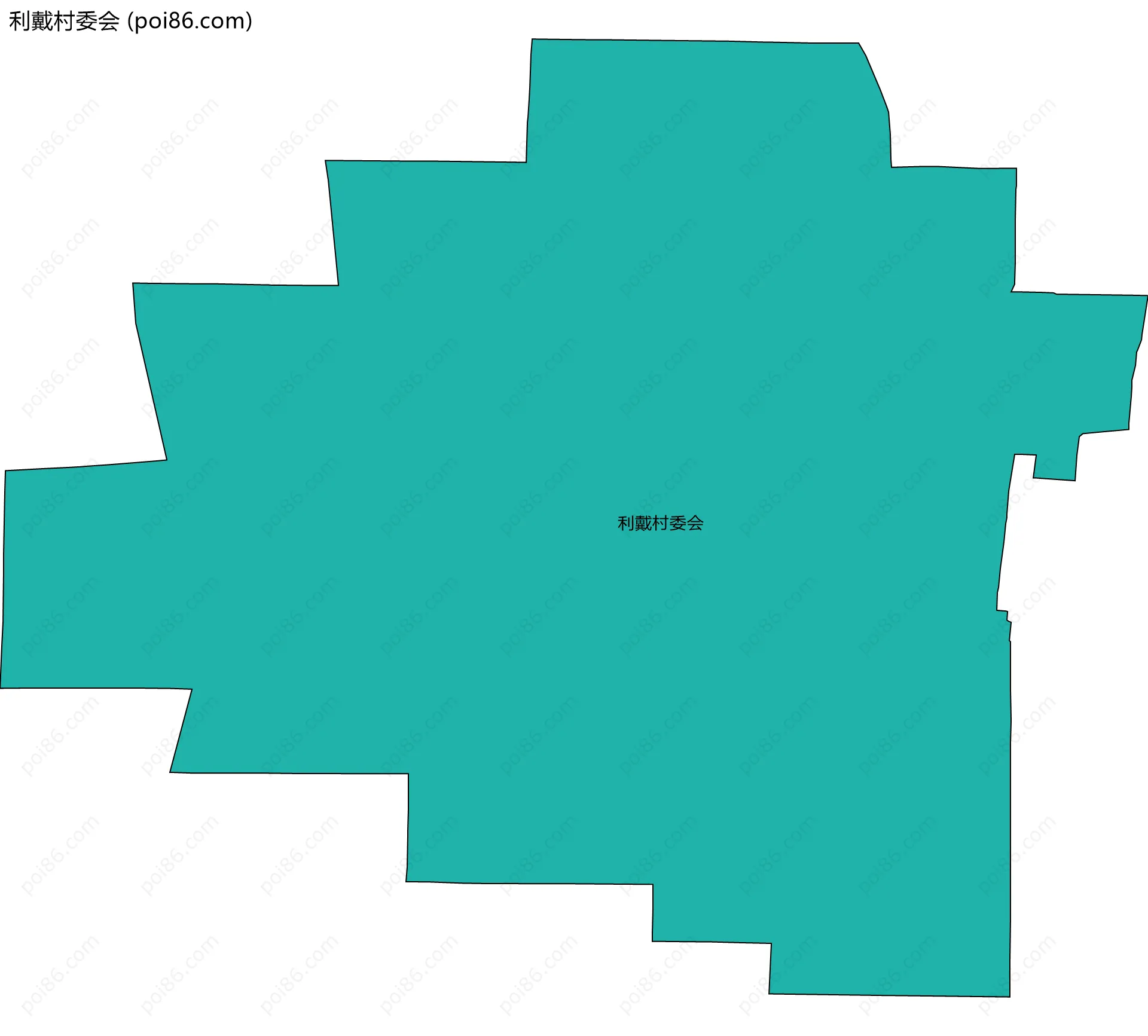利戴村委会边界地图