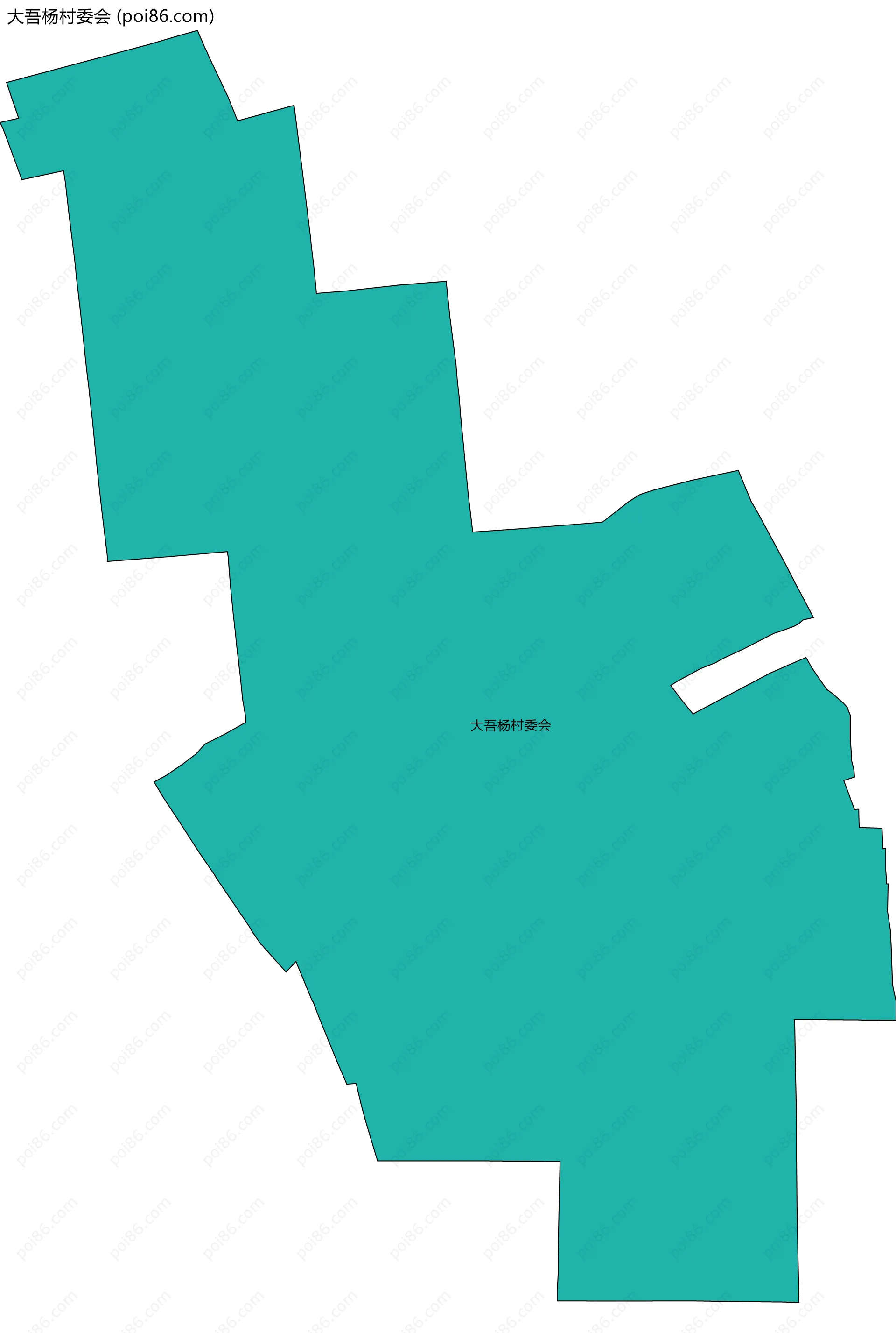 大吾杨村委会边界地图
