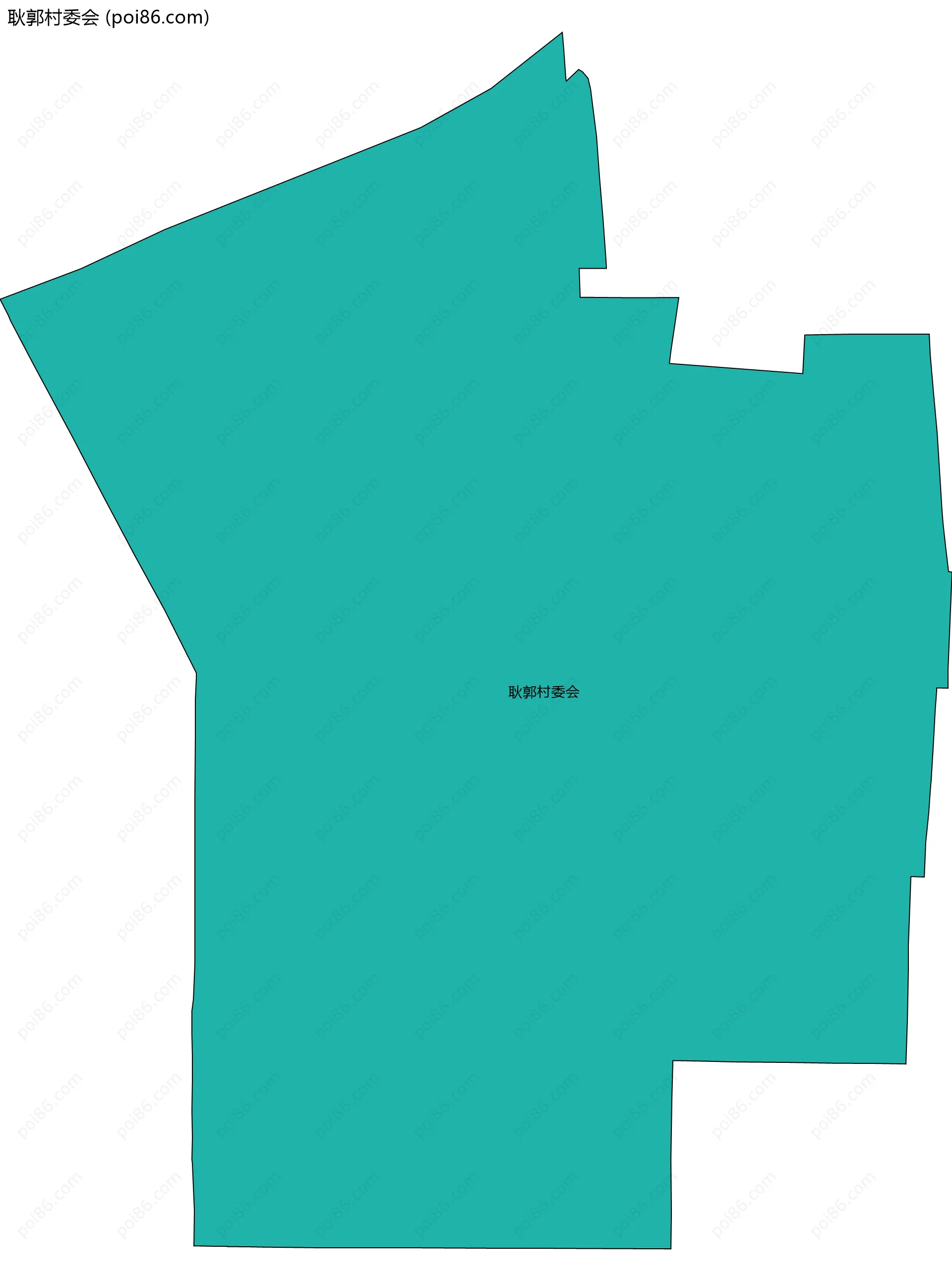 耿郭村委会边界地图