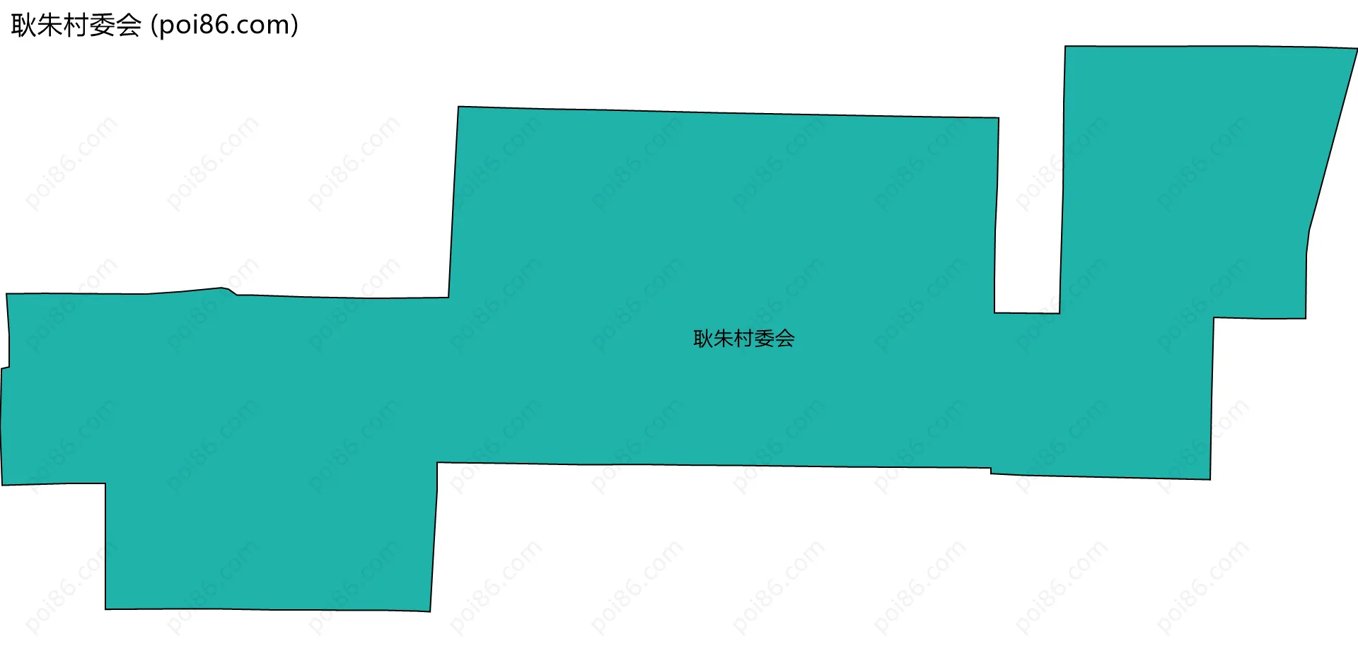 耿朱村委会边界地图