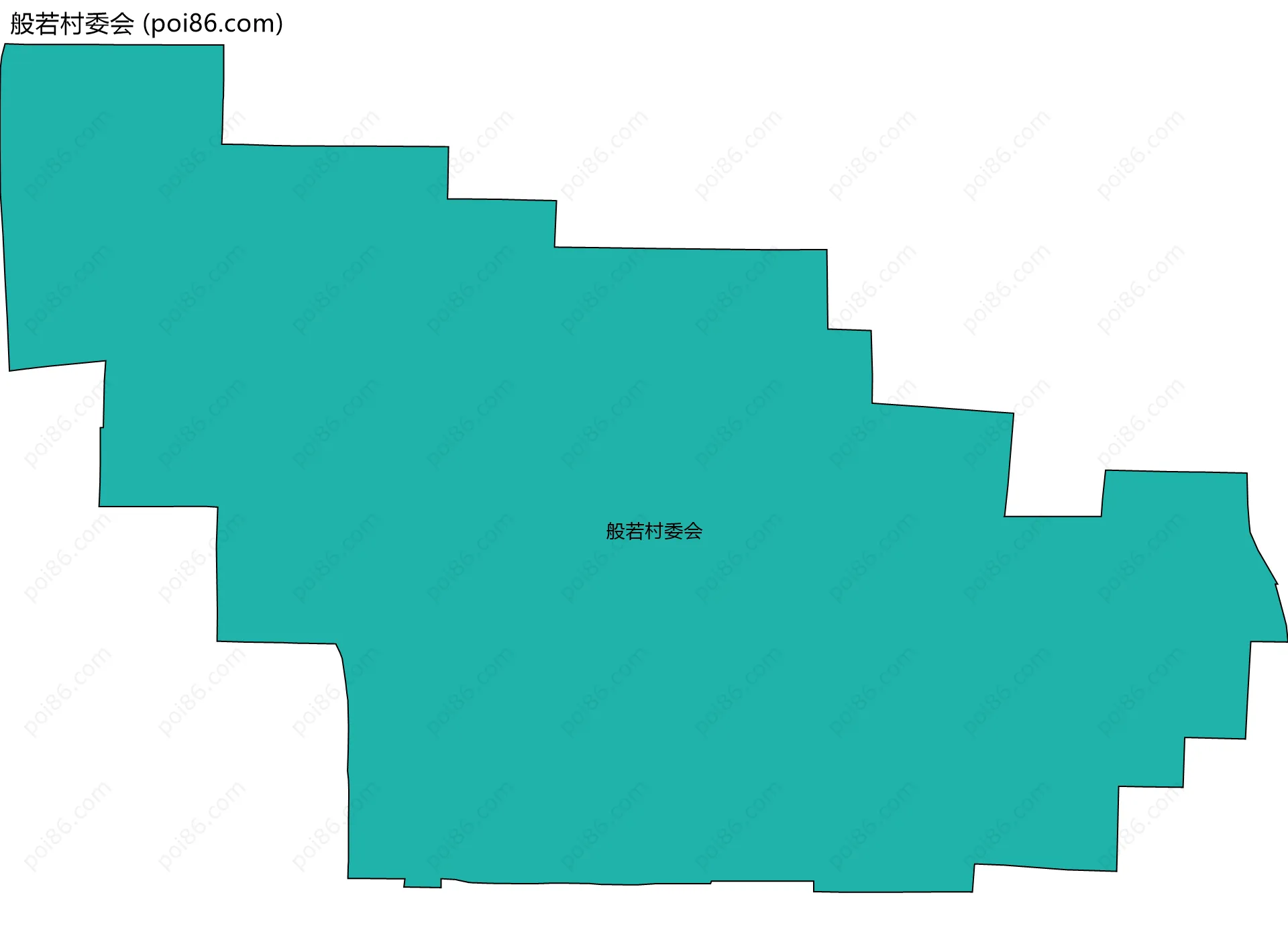 般若村委会边界地图