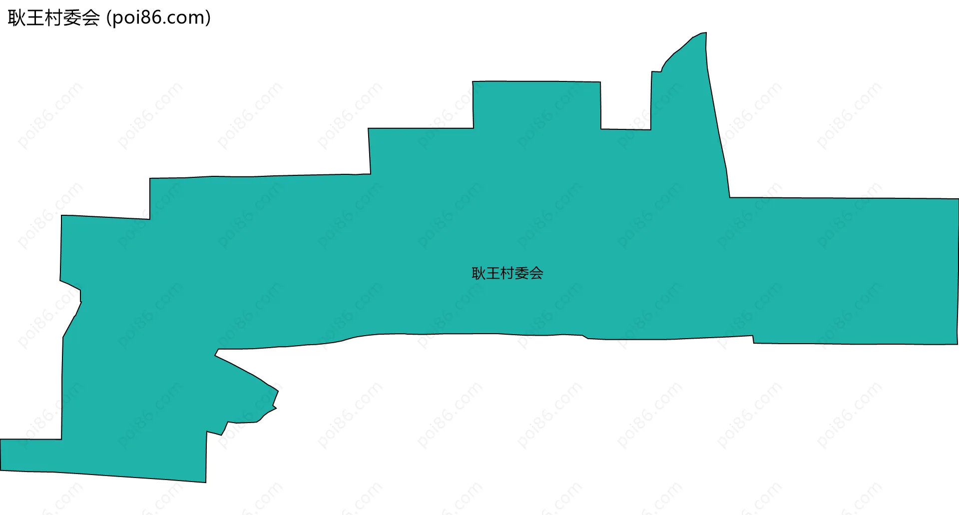 耿王村委会边界地图