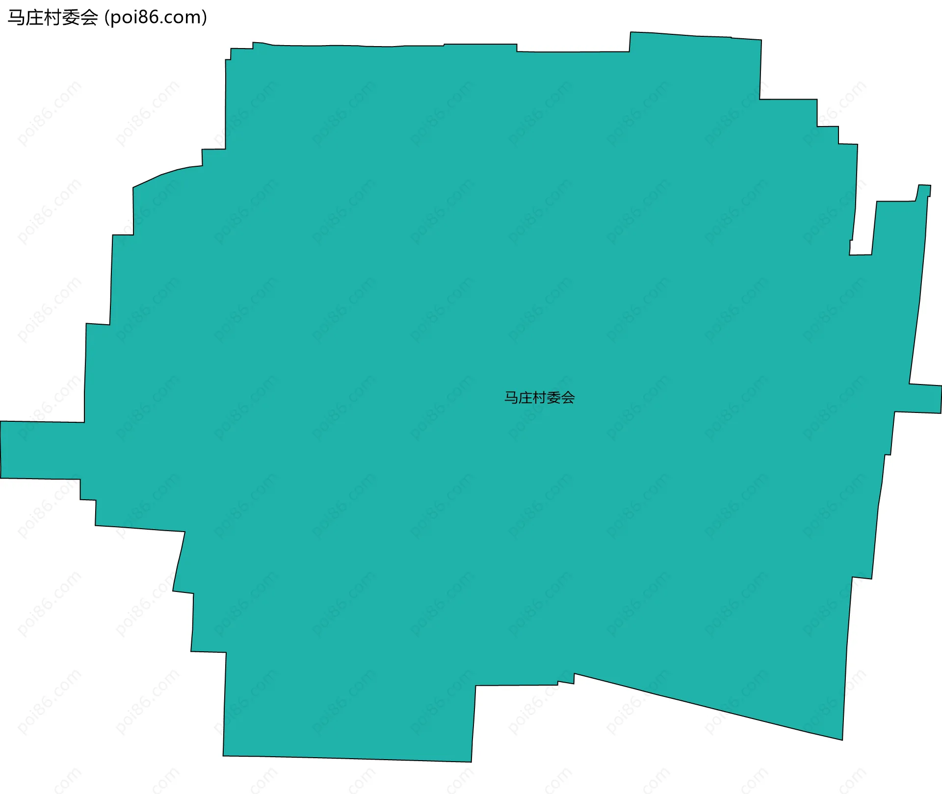 马庄村委会边界地图