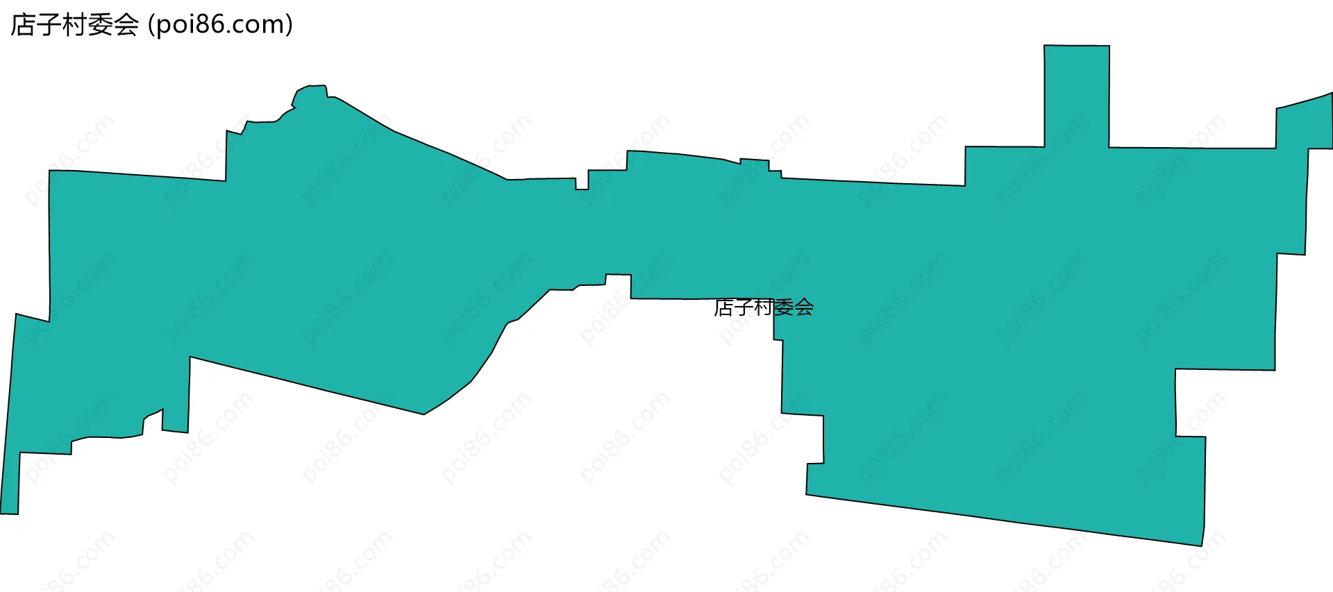 店子村委会边界地图