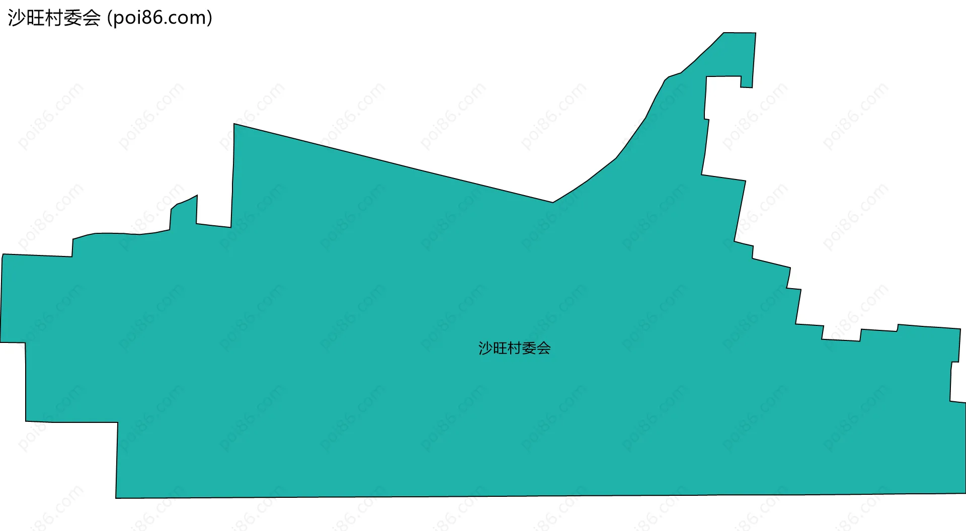 沙旺村委会边界地图