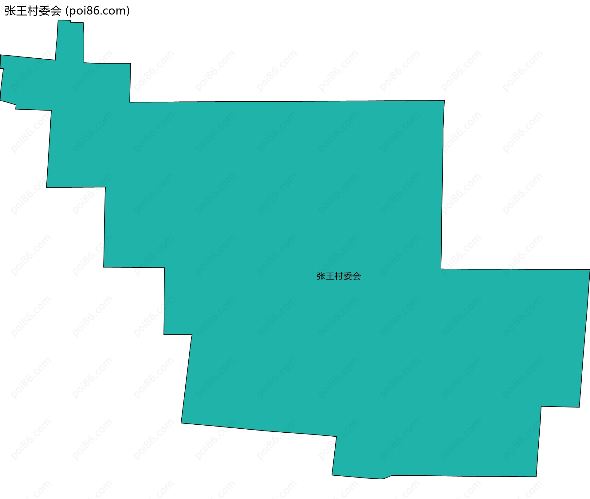 张王村委会边界地图