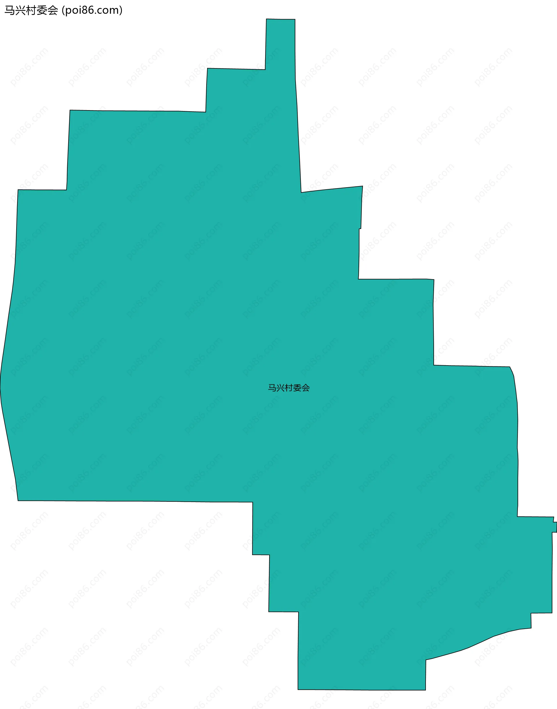 马兴村委会边界地图