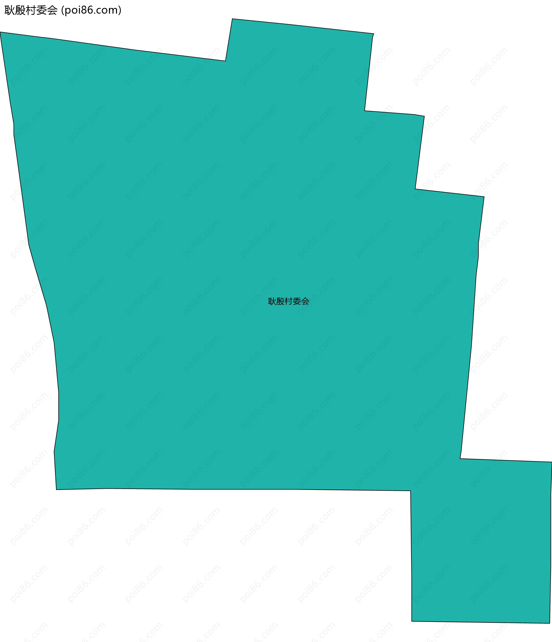 耿殷村委会边界地图